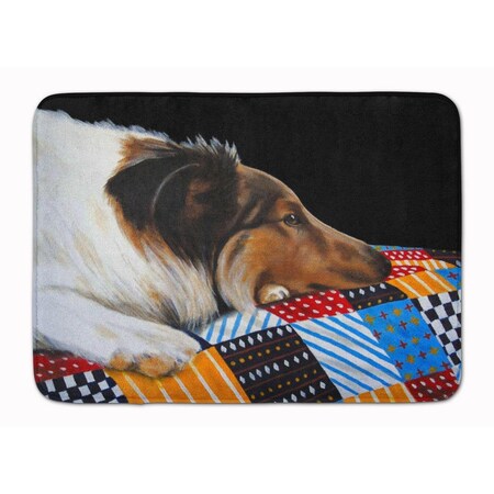 Jensendistributionservices Day Dreamer Collie Machine Washable Memory Foam Mat MI2550515